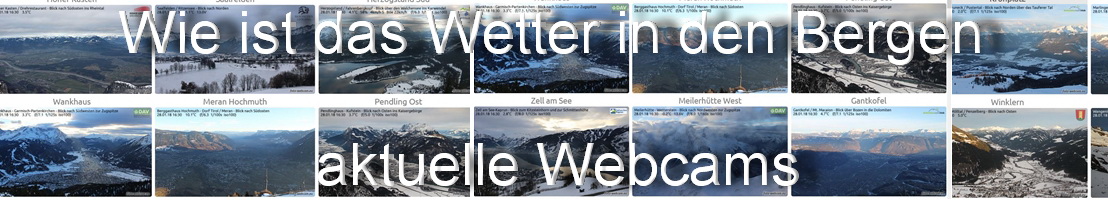 Webcams in den Bergen