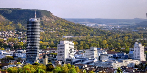 02 Stadt Jena mit dem Jena Tower