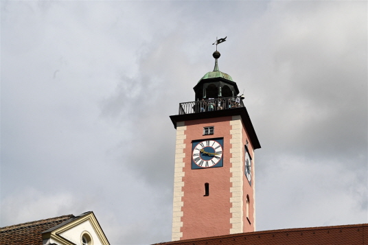 083 Historisches Turmblasen auf dem Rathausturm